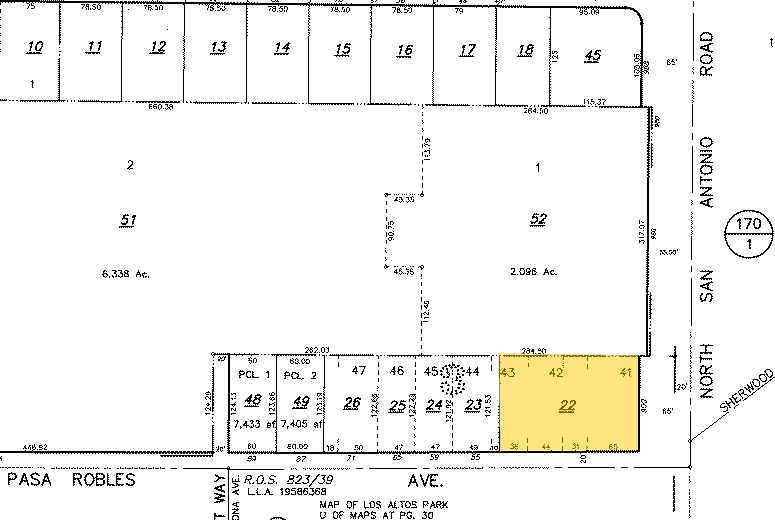 900 N San Antonio Rd, Los Altos, CA for lease - Plat Map - Image 2 of 7