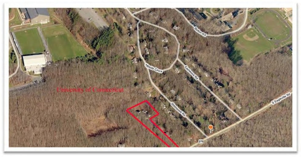 114 S Eagleville Rd, Storrs Mansfield, CT for sale - Aerial - Image 3 of 8