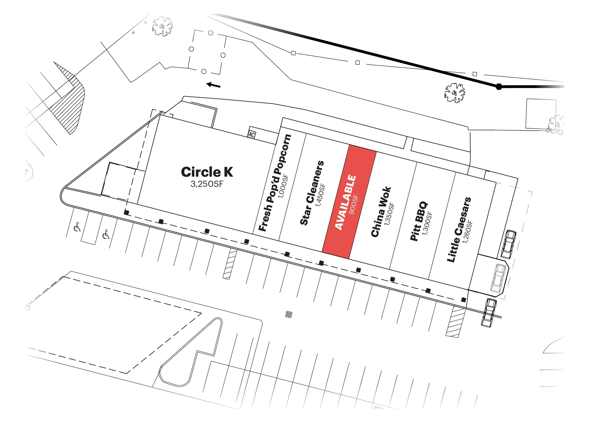 6308-6322 Oaklandon Rd, Indianapolis, IN for lease Site Plan- Image 1 of 1