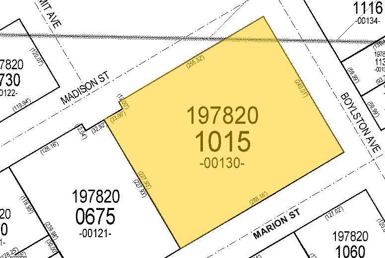 1301-1321 Madison St, Seattle, WA for sale - Plat Map - Image 1 of 1