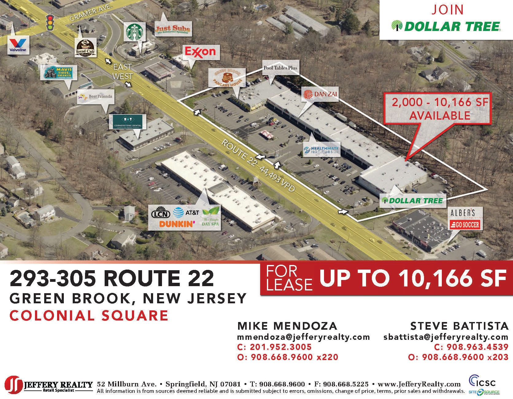299 US Highway 22, Green Brook, NJ for lease Building Photo- Image 1 of 4