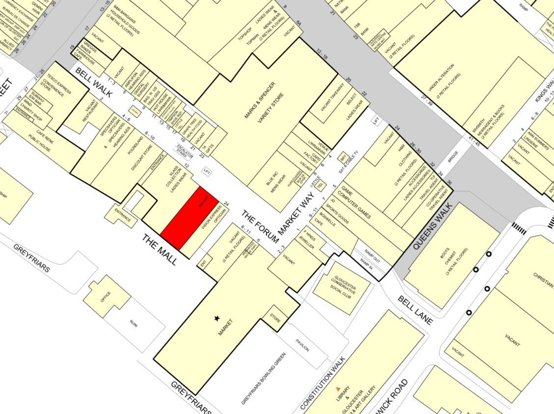 Eastgate St, Gloucester for lease Goad Map- Image 1 of 1