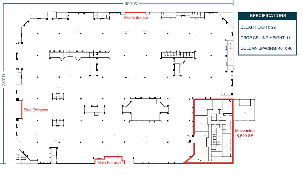 4301 W Wisconsin Ave, Appleton, WI for lease - Floor Plan - Image 2 of 4
