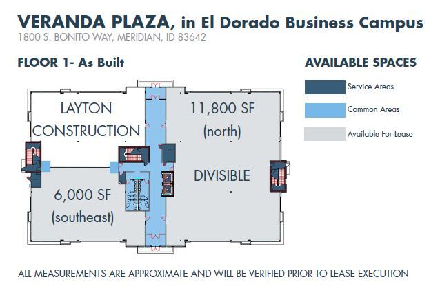 1800 S. Bonito Way, Meridian, Meridian, ID for lease Floor Plan- Image 1 of 1