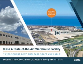 Kapolei Harborside - Building I - Warehouse