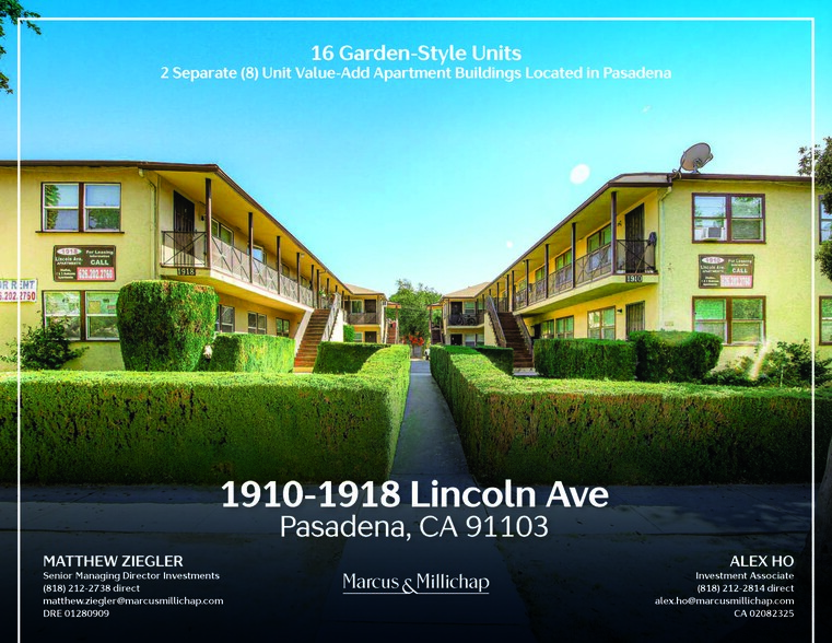 1910-1918 Lincoln Ave, Pasadena, CA for sale - Building Photo - Image 1 of 9