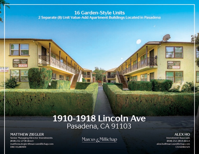 1910-1918 Lincoln Ave, Pasadena, CA for sale - Primary Photo - Image 1 of 9