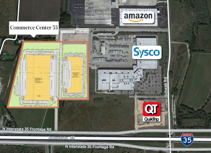 I-35 & Schwab Road, New Braunfels, TX for lease - Site Plan - Image 2 of 3