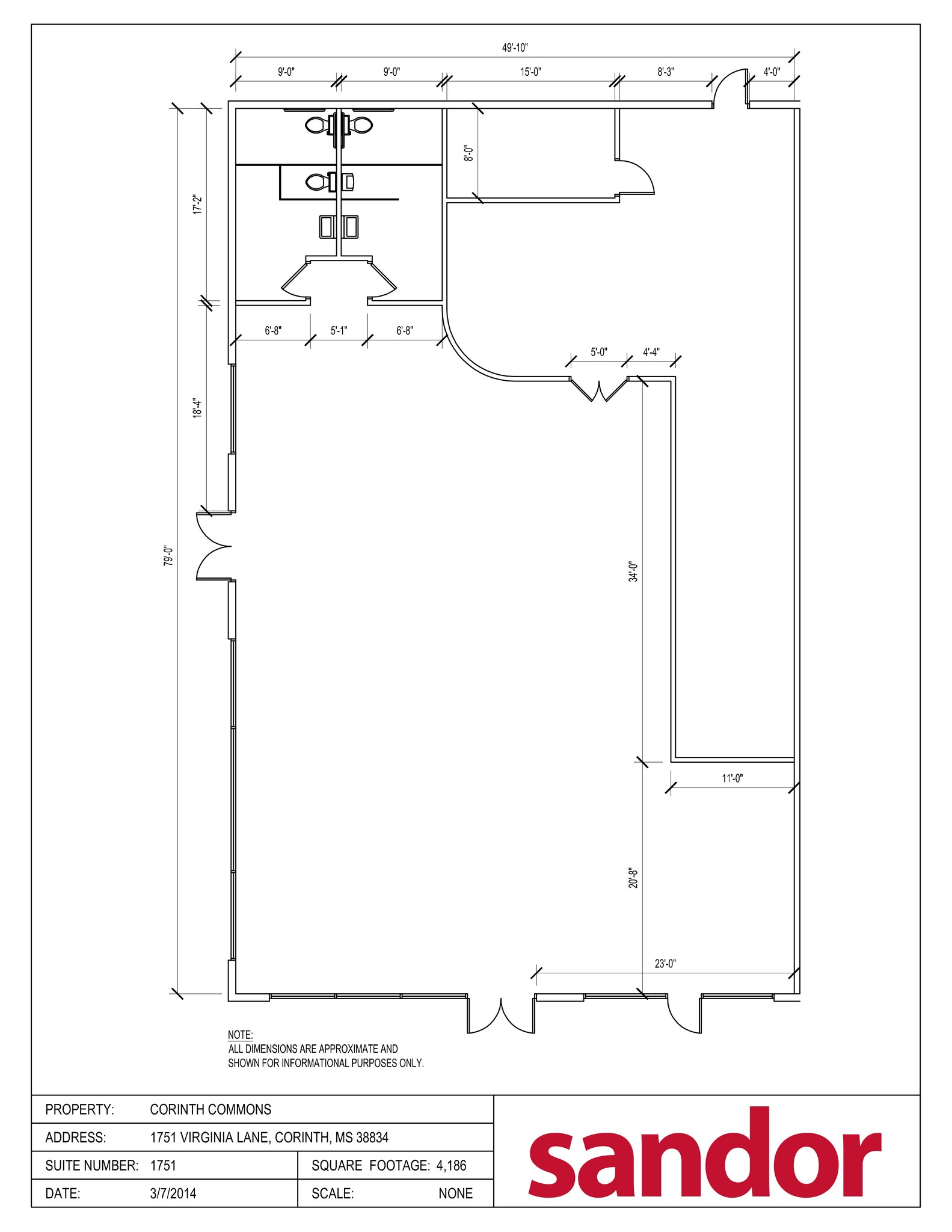 2801 Virginia Ln, Corinth, MS for lease Site Plan- Image 1 of 1