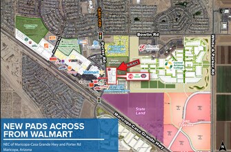 Maricopa Casa Grande Hwy, Maricopa, AZ - AERIAL  map view - Image1