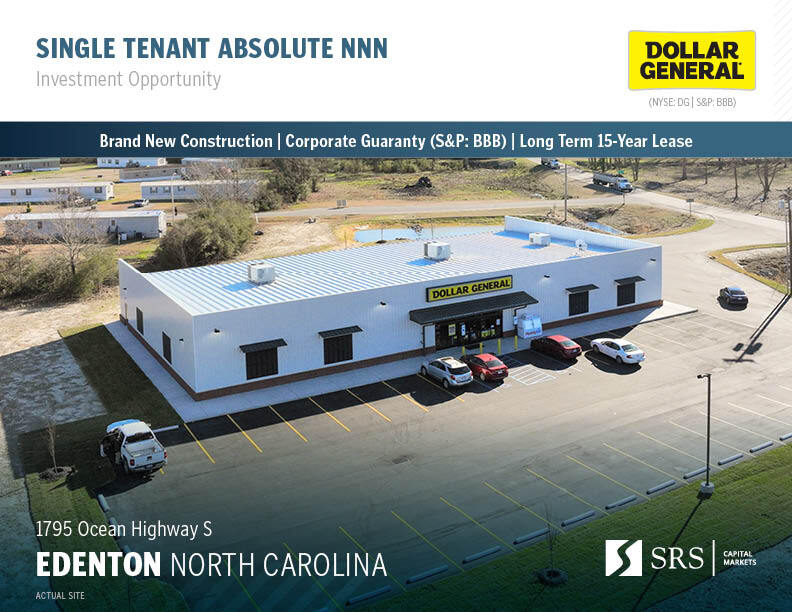 1795 Ocean Hwy, Edenton, NC 27932 Dollar General New 15yr Corp Abs