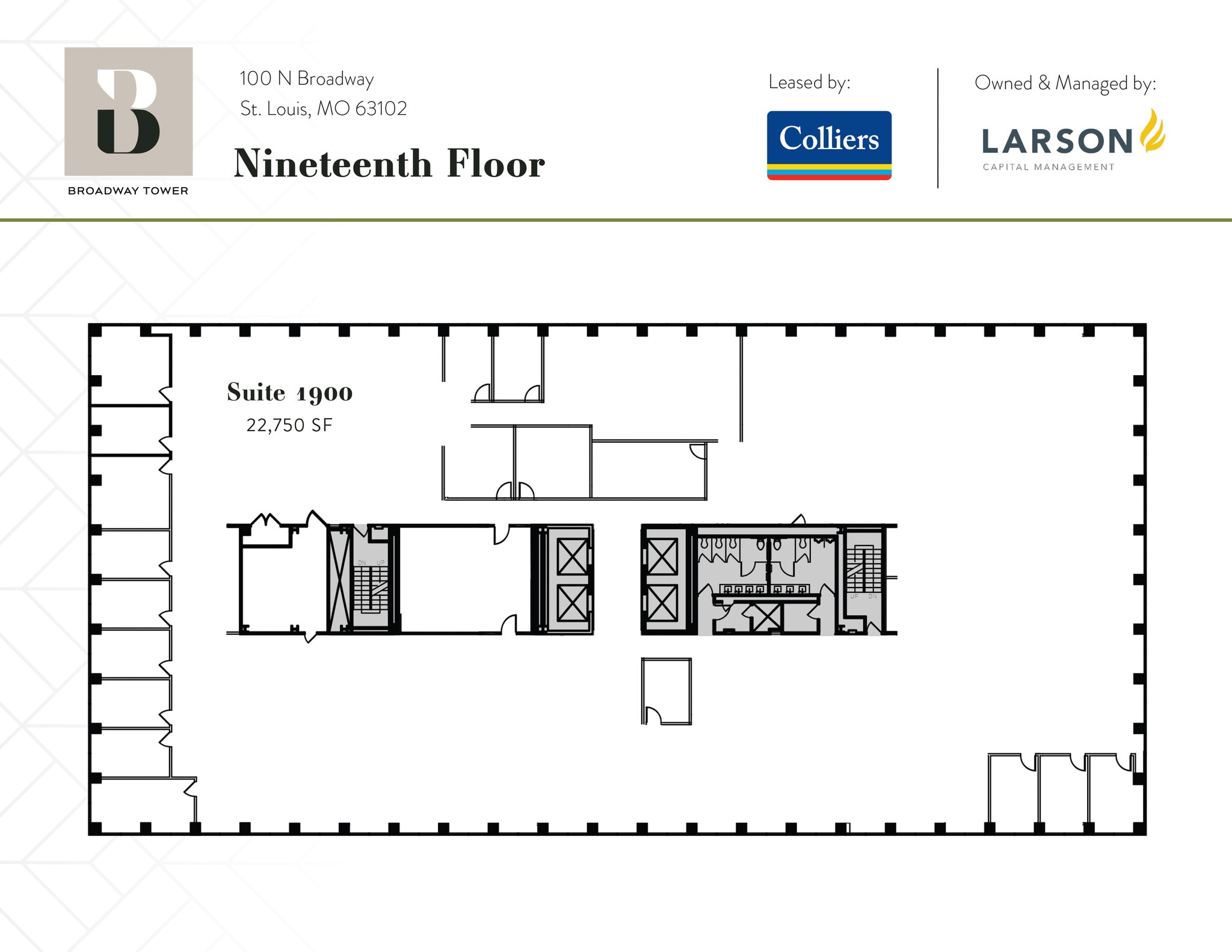 100 N Broadway, Saint Louis, MO for lease Floor Plan- Image 1 of 1