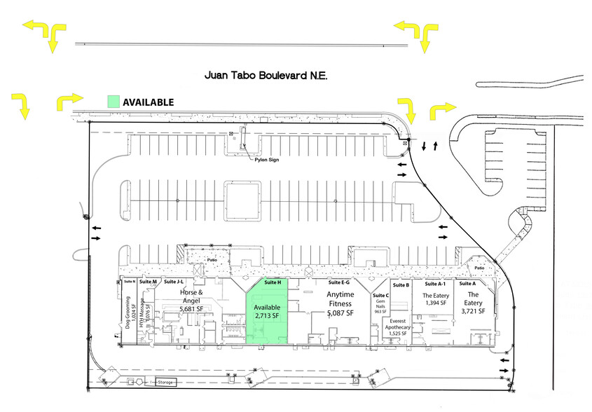 5809 Juan Tabo Blvd NE, Albuquerque, NM for lease - Site Plan - Image 2 of 7