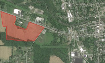 Route 19 & W Bergen Rd, Le Roy, NY - AERIAL map view