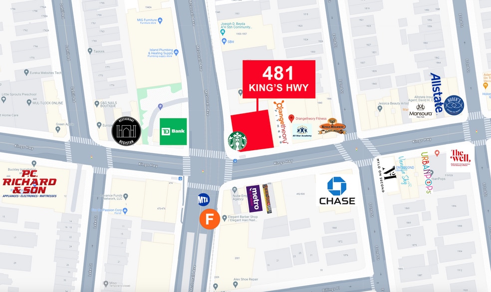 481 Kings Hwy, Brooklyn, NY for lease - Aerial - Image 3 of 4