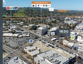 1630 Mt Diablo Blvd, Walnut Creek, CA - AERIAL  map view - Image1
