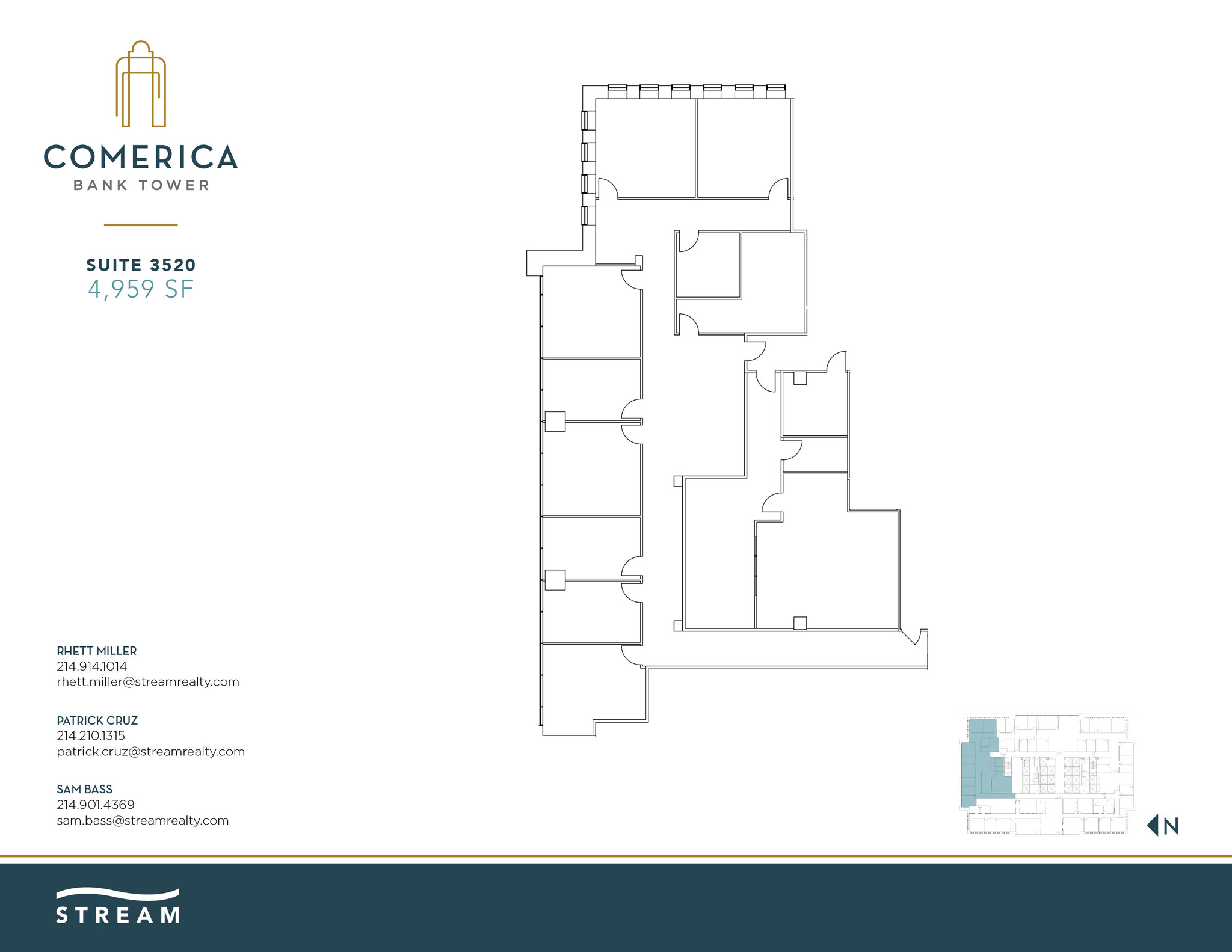 1717 Main St, Dallas, TX for lease Floor Plan- Image 1 of 2