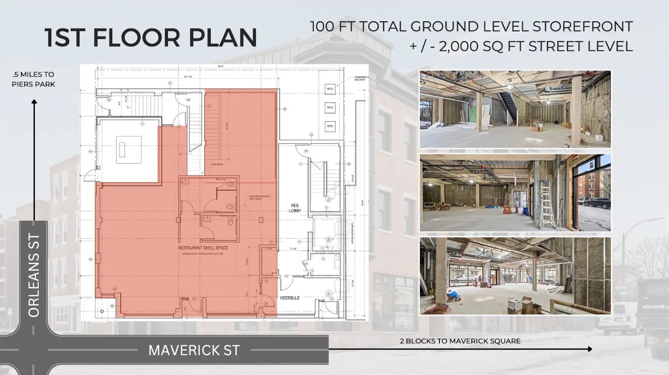 173 Maverick St, Boston, MA for lease Floor Plan- Image 1 of 1