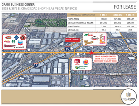 3853 E Craig Rd, North Las Vegas, NV - aerial  map view