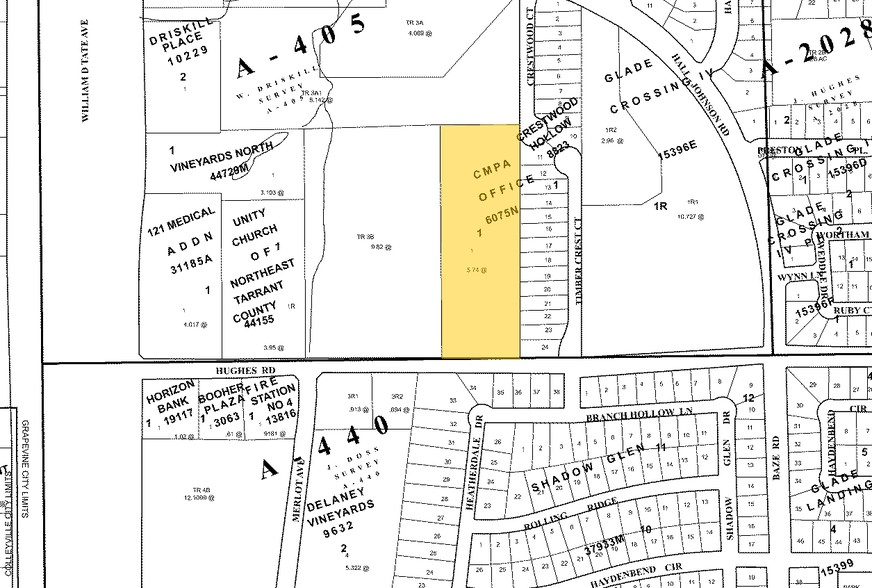 1450 Hughes Rd, Grapevine, TX for lease - Plat Map - Image 2 of 6