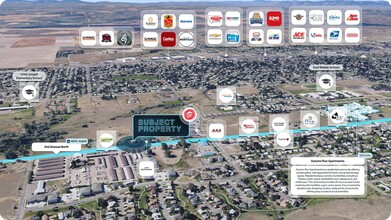 4900 2nd Ave N, Great Falls, MT - aerial  map view