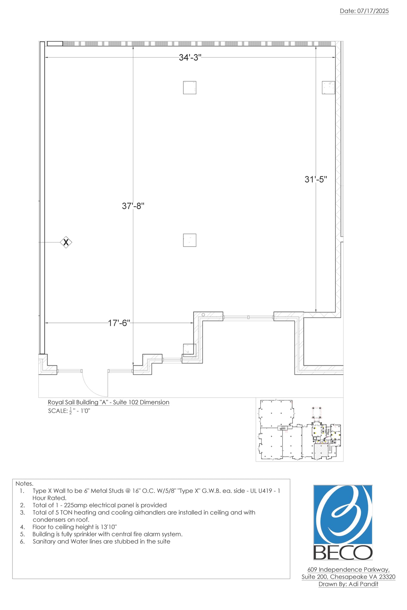 Bridgeport Way & Knotts Point Lane, Suffolk, VA for lease Floor Plan- Image 1 of 3