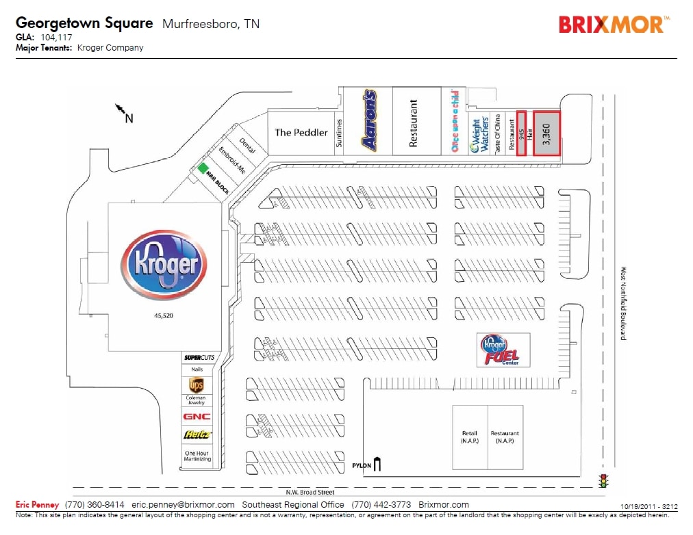 1622 NW Broad St, Murfreesboro, TN 37129 Square