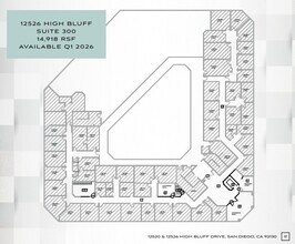 12520 High Bluff Dr, San Diego, CA for lease Floor Plan- Image 1 of 1