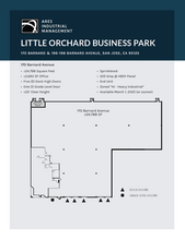 1712-1792 Little Orchard St, San Jose, CA for lease Floor Plan- Image 1 of 2