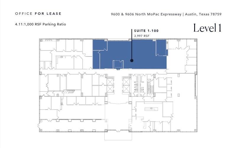 9606 N Mopac Expy, Austin, TX for lease Floor Plan- Image 1 of 1