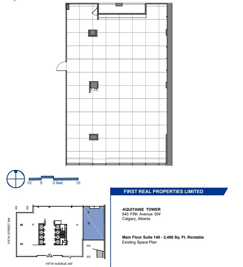 540 5th Ave SW, Calgary, AB for lease Floor Plan- Image 1 of 1