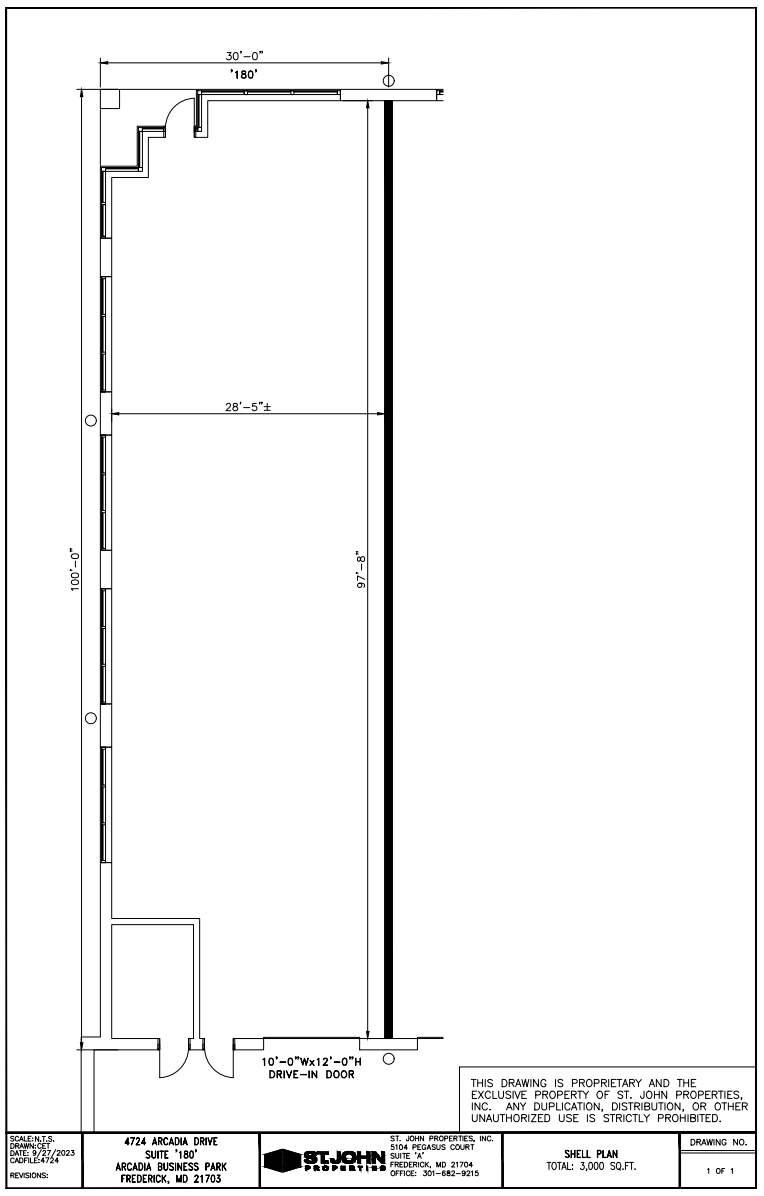 4714 Arcadia Dr, Frederick, MD for lease Floor Plan- Image 1 of 1