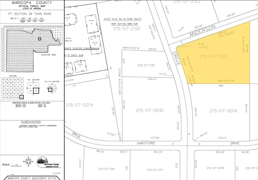 17301 N Perimeter, Scottsdale, AZ for sale - Plat Map - Image 1 of 1