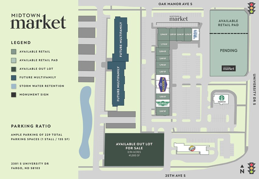 2301 University Dr S, Fargo, ND for lease - Site Plan - Image 2 of 3