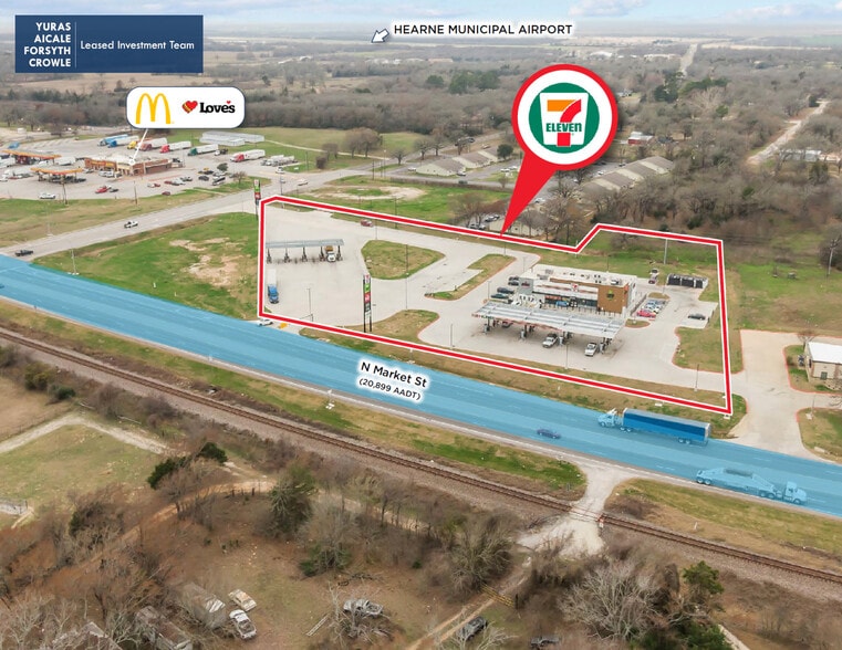 1637 N Market St, Hearne, TX for sale - Aerial - Image 3 of 4