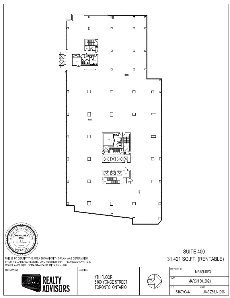 5150-5160 Yonge St, Toronto, ON for lease Floor Plan- Image 1 of 1