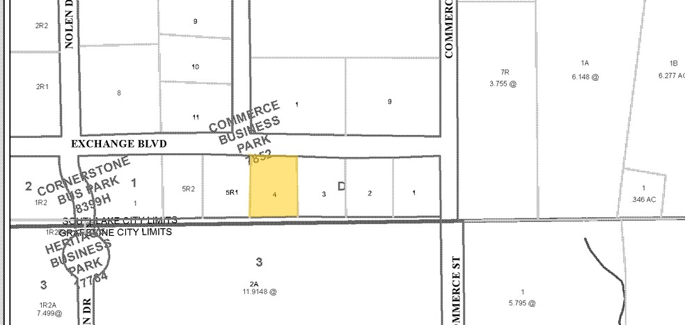 2855 Exchange Blvd, Southlake, TX for lease - Plat Map - Image 2 of 2