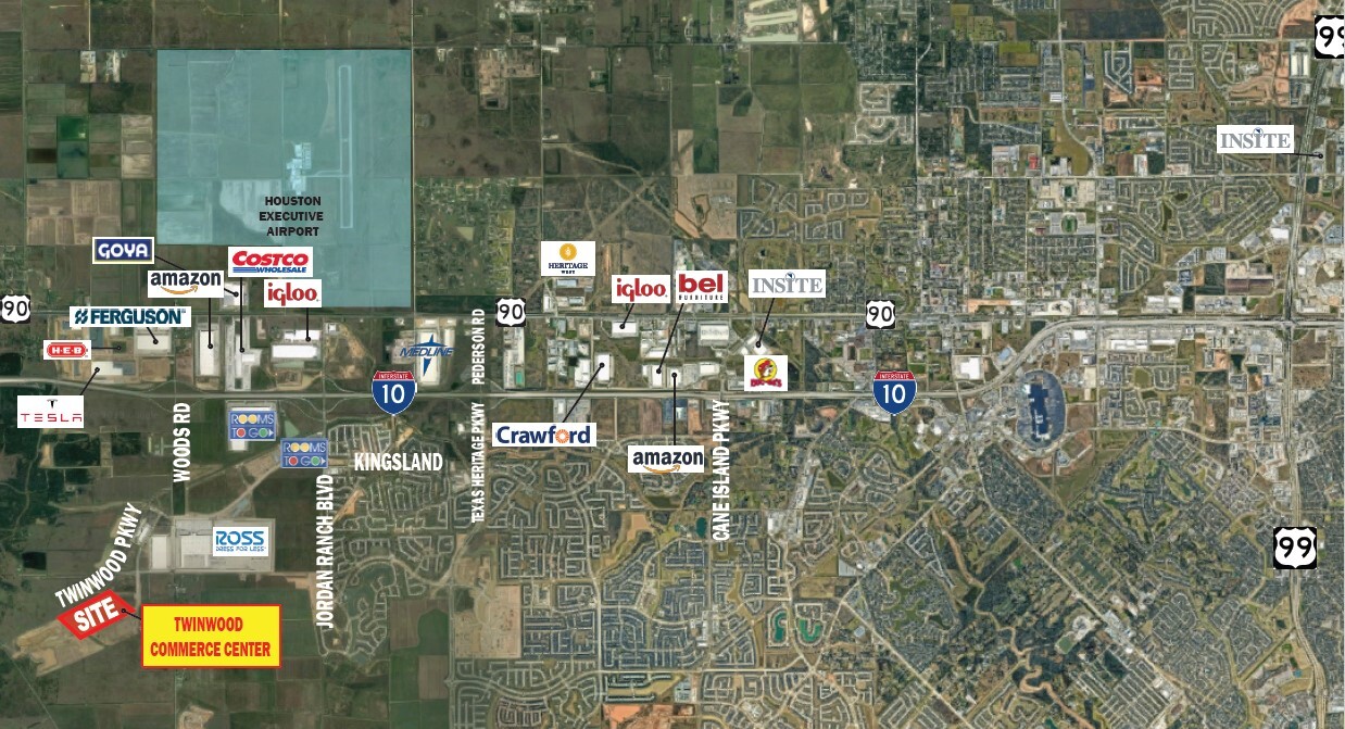 Twinwood Commerce Center, Brookshire, TX for sale Aerial- Image 1 of 5