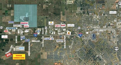 Twinwood Commerce Center, Brookshire, TX - aerial  map view - Image1