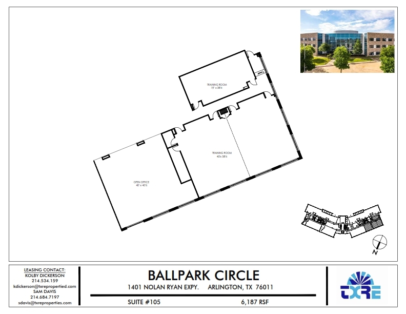 1401 Nolan Ryan Expy, Arlington, TX for lease Floor Plan- Image 1 of 1