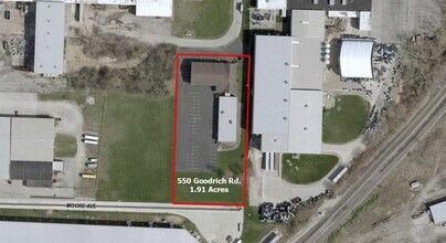 550 Goodrich Rd, Bellevue, OH - AERIAL map view
