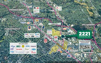 2221 Staples Mill Rd, Richmond, VA - AERIAL  map view - Image1