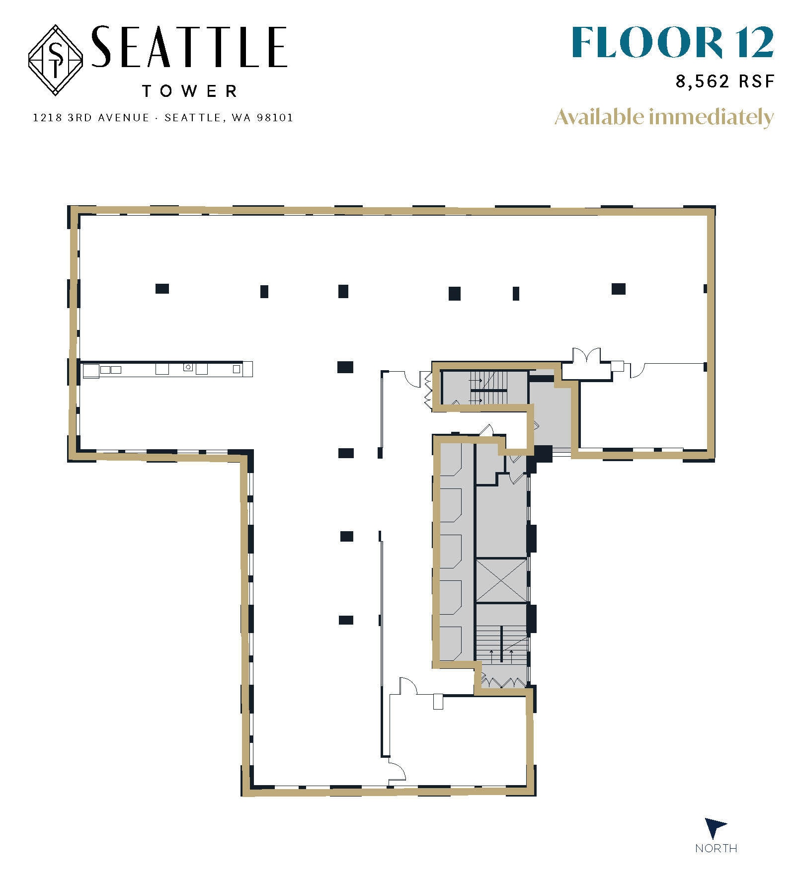 1218 3rd Ave, Seattle, WA for lease Floor Plan- Image 1 of 1