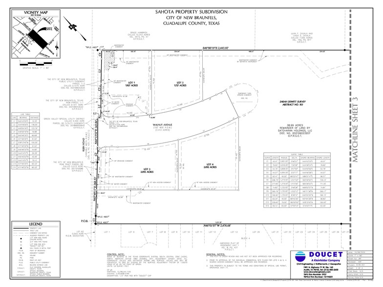 614 Zipp, New Braunfels, TX for sale - Plat Map - Image 3 of 6