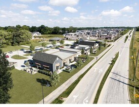 Spring Mill Road & 116th Street, Carmel, IN - AERIAL  map view - Image1
