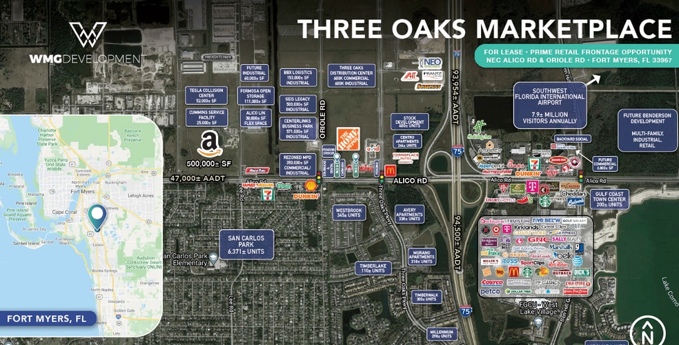 17001 Three Oaks Marketplace Dr, Fort Myers, FL for lease - Building Photo - Image 2 of 3