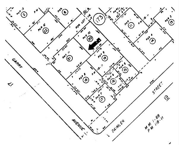 1811 E Garry Ave, Santa Ana, CA for sale - Plat Map - Image 2 of 4