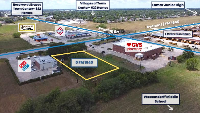 0 FM 1640 Rd, Rosenberg, TX for lease - Aerial - Image 2 of 3