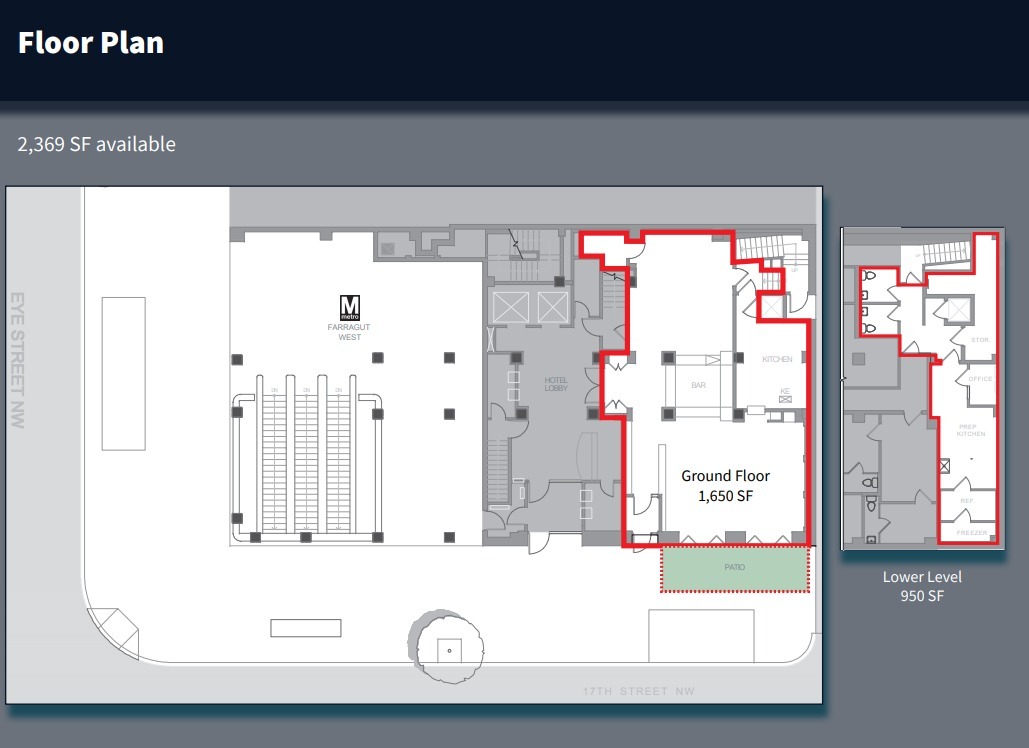 839 17th St NW, Washington, DC for lease Floor Plan- Image 1 of 1