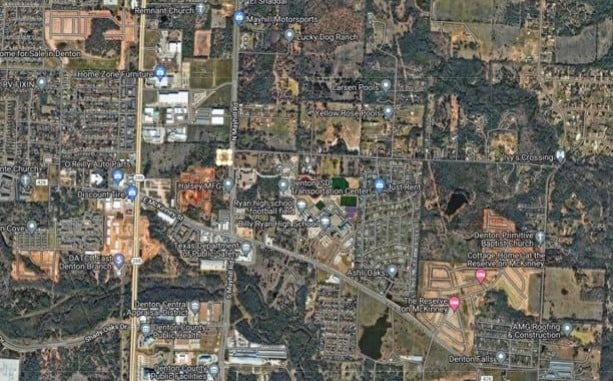 SWC N Mayhill Dr & Mills & Hummingbird, Denton, TX for sale - Aerial - Image 2 of 5